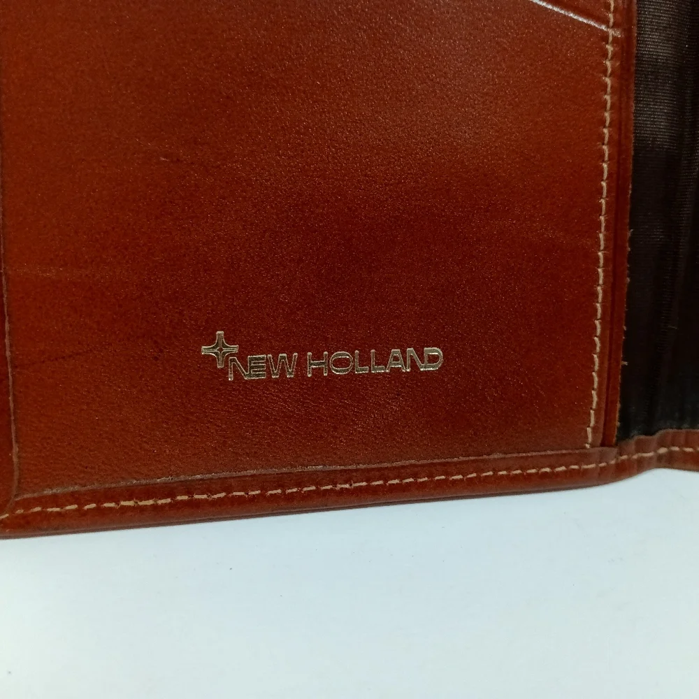 Vintage Leather New Holland Wales Men's Pocket Secretary  Suit Wallet